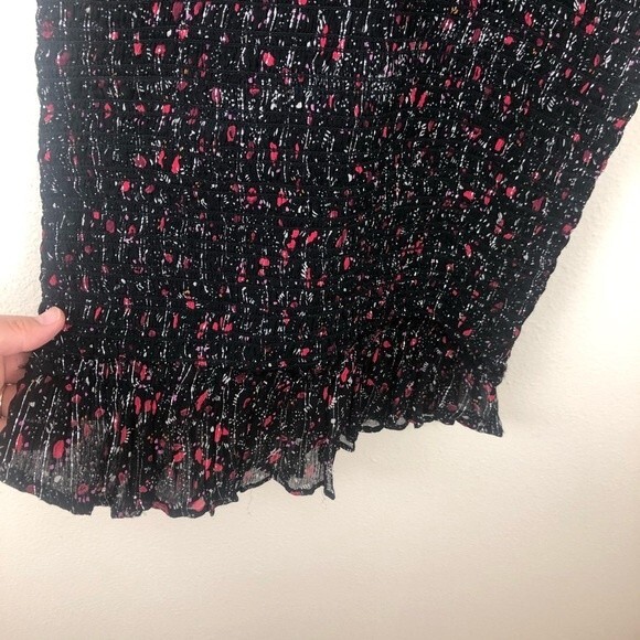 Free People Baby Love Smocked Bodycon Black Dress - Picture 3 of 15